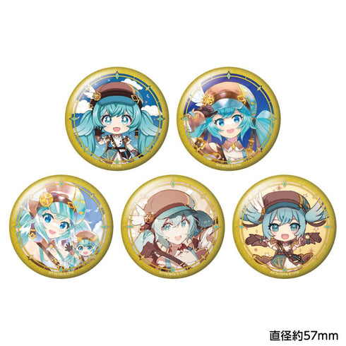 『初音ミク』ねんどろいど 100番記念展示会 トレーディンググリッター缶バッジ【BOX】